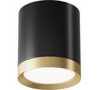 Потолочный светильник MAYTONI hoop 15w алюминий и пластик черный с золотом C086CM-GX53-MRD-BG