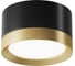 Потолочный светильник MAYTONI hoop 15w алюминий и пластик черный с золотом C086CL-GX53-SRD-BG 1