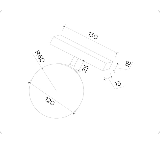 Трековый светодиодный светильник Ambrella Light TRACK SYSTEM GL3921
