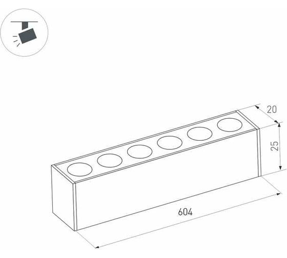 Светильник Arlight MAG-DOTS-25-L600-18W Day4000 1шт 046326
