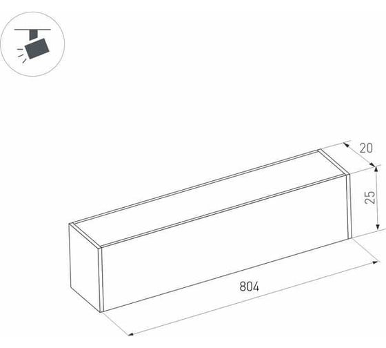 Светильник Arlight MAG-FLAT-25-L800-24W Day4000 1шт 046336