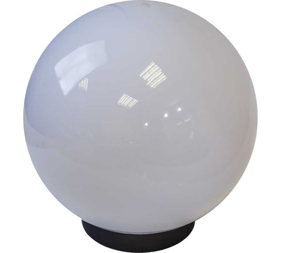 Уличный светильник-шар Lightstandart Palla 30 01 31 материал-ПММА (полиметилметакрилат), d=300мм, в комплекте с основанием из поликарбоната и керамическим патроном Е27, молочно-белый (НТУ 01-100-301 УХЛ1.1) IT8603