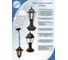Садово-парковый четырехгранный светильник-подвес Lightstandart Nobile 60 14 18 60вт, Е27, медь, IP44 рассеиватель - прозрачный пластик, корпус - полипропилен, габариты 330*200 мм (НСУ 04-60-001 "Адель") IT8587 2