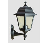 Садово-парковый четырехгранный настенный светильник Lightstandart Nobile 60 24 02 60вт, Е27, черный, IP44 рассеиватель - прозрачный пластик, корпус - полипропилен, габариты 350*205 мм (НБУ 04-60-001 "Леда") IT8594