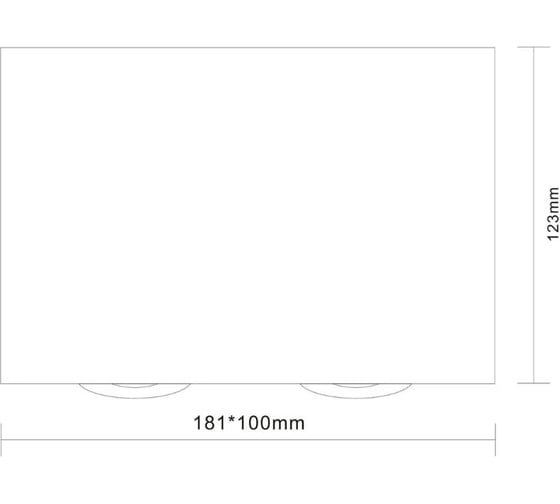 Потолочный светильник ALMA LIGHT черный, матовый gu10 2x50w l181xw100xh123, без лампы, ALC00110BK-MK1-GU10.2x50W