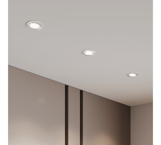 Встраиваемый светодиодный светильник Elektrostandard artis 7w 3000 25096/led белый a066137