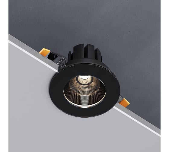Встраиваемый светодиодный светильник Elektrostandard artis 7w 4000 25096/led черный a066136