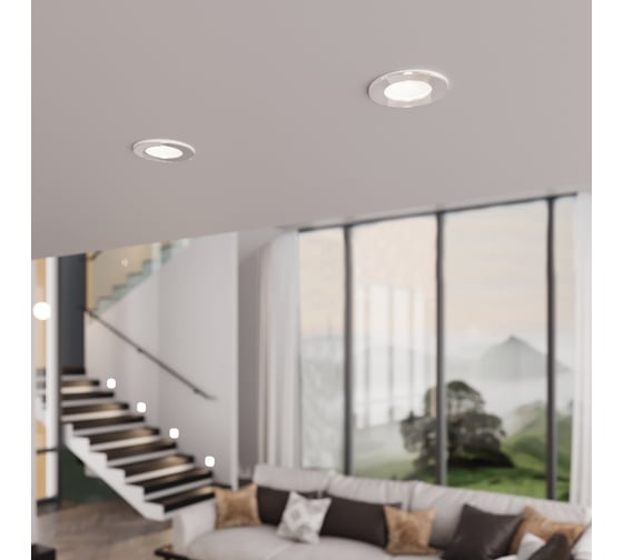Встраиваемый светодиодный светильник Elektrostandard artis 7w 4000 25096/led белый a066135