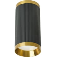 Потолочный светильник FERON ml190 barrel gatsby mr16 gu10 35w 230v, черный + античное золото, 48851