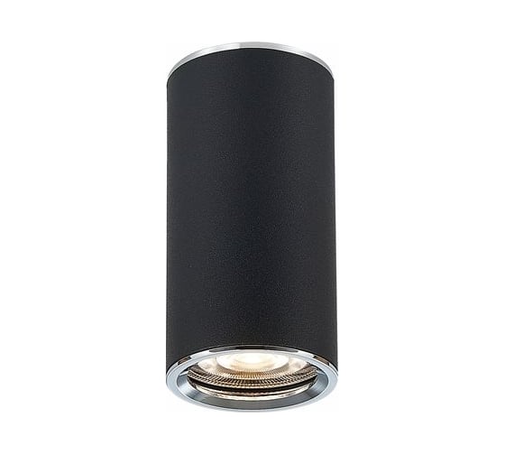 Светильник потолочный черный gu10 1x50w d54xh105, без лампы, ALMA LIGHT ALC00112BK-MK1-GU10.1x50W 1
