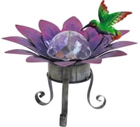 Садовый фонарь ЧУДЕСНЫЙ САД 696 "Кувшинка" светодиодный вращающийся на солнечной батарее, металл 4606400206514