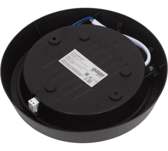 Светильник Gauss ЖКХ BASIC круг 15W 1425lm 4000K 220-240V IP20 D15533мм черный LED 193411315B