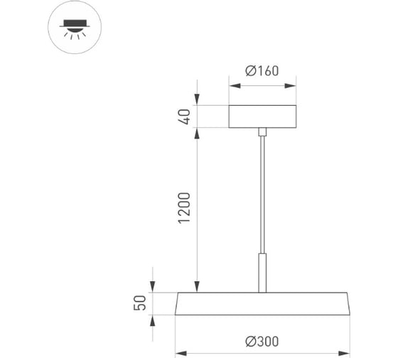 Светильник Arlight SP-ELEGANT-R300-17W Warm3000 1шт 033914