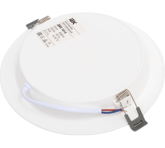 Светильник IEK led дво 1614 белый круг 20вт 6500к ip20 LDVO0-1614-20-6500-K01