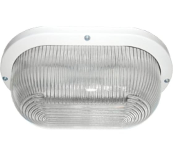 Светильник Ecola Light gx53 led дпп 03-9-002 овал накладной ip65 2 x gx53 прозрачный стекло белый 280x175x105 TL53T2ECR 1