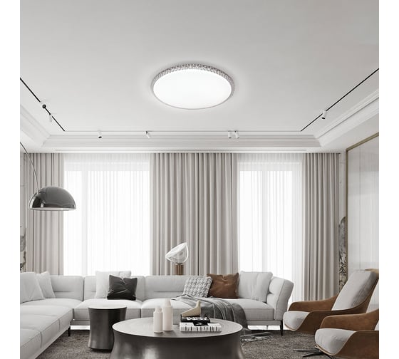 Светильник IN HOME сд серии deco mystery 48вт 230в 6500к 4320лм 390x78мм 4690612051604