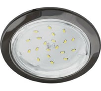 Светильник Ecola Gx53 h4 ld5300 встраиваемый без рефл. с подсветкой черный матовый 48x106 к+ SR53LDEFB