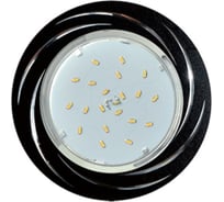 Светильник Ecola Gx53 h4 dl5386 встраиваемый без рефл. вихрь черный/алюм 20x110 к+ FB5386ECB