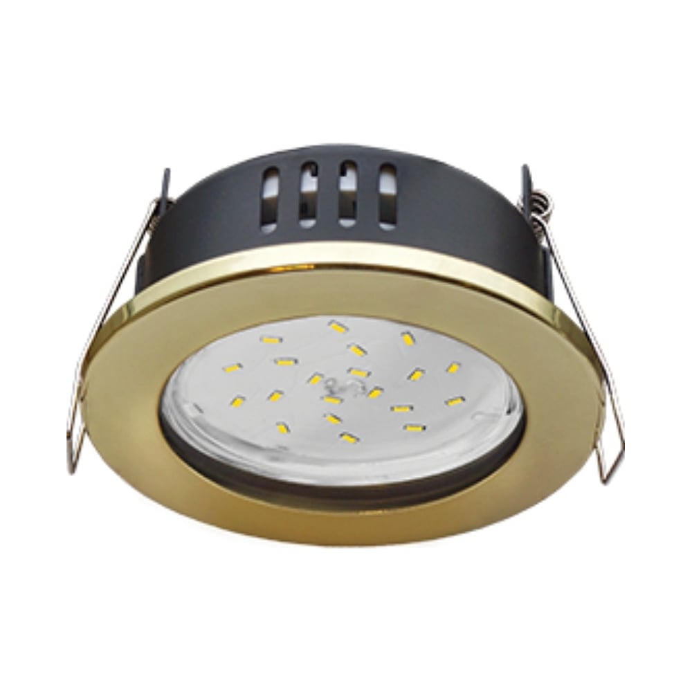 Светильник Ecola Gx53 h9 защищенный ip65 встраиваемый без рефл. золото ...