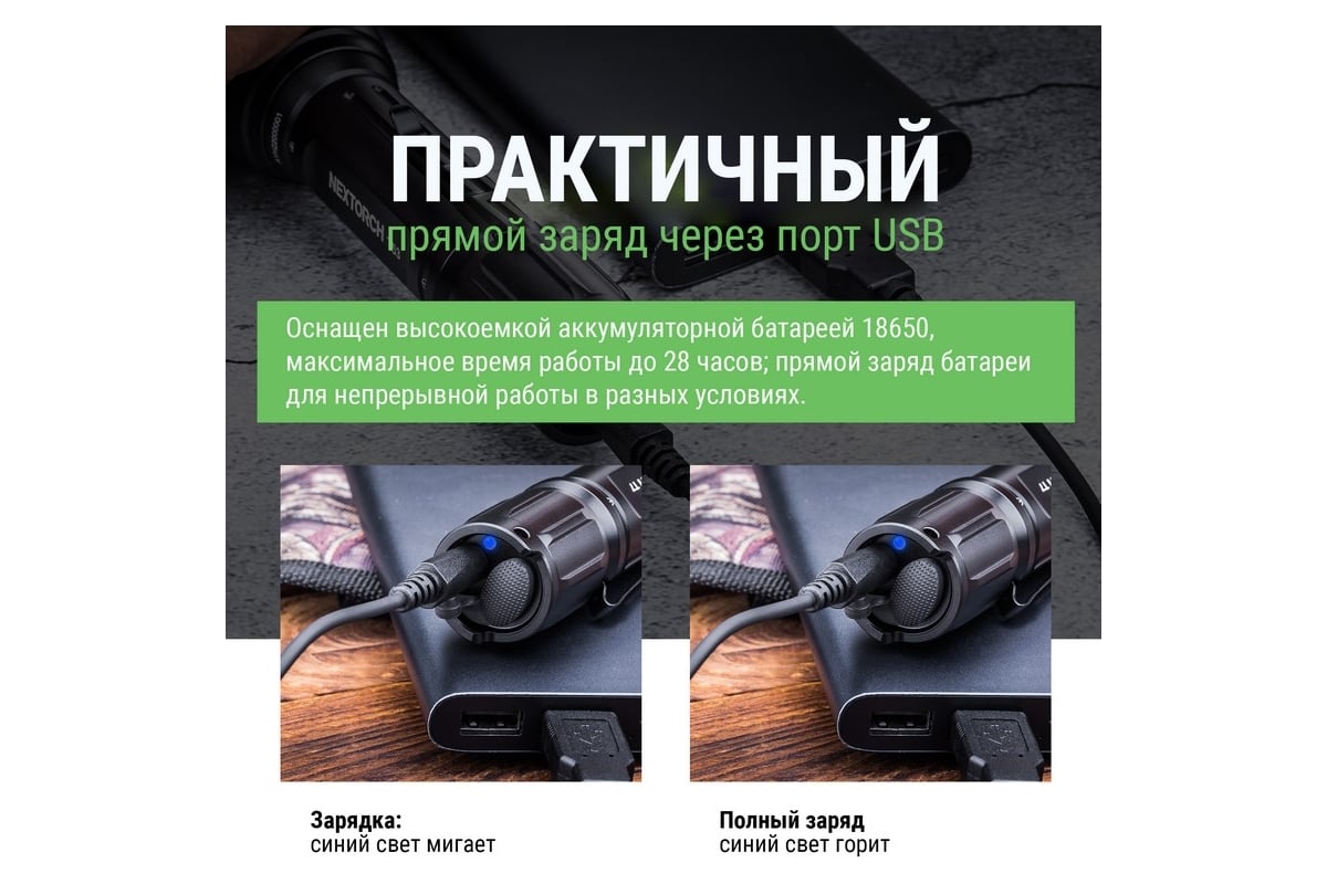 Тактический фонарь Nextorch 760 люмен T53 HUNTING SET - выгодная цена,  отзывы, характеристики, фото - купить в Москве и РФ