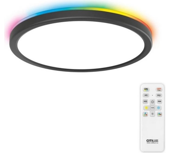 Светильник Citilux Basic Line RGB с пультом Чёрный CL738241EL 1