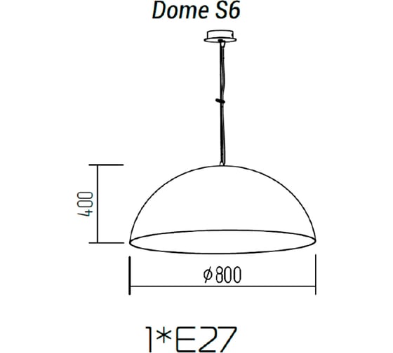Подвесной светильник ТопДекор Dome S6 09