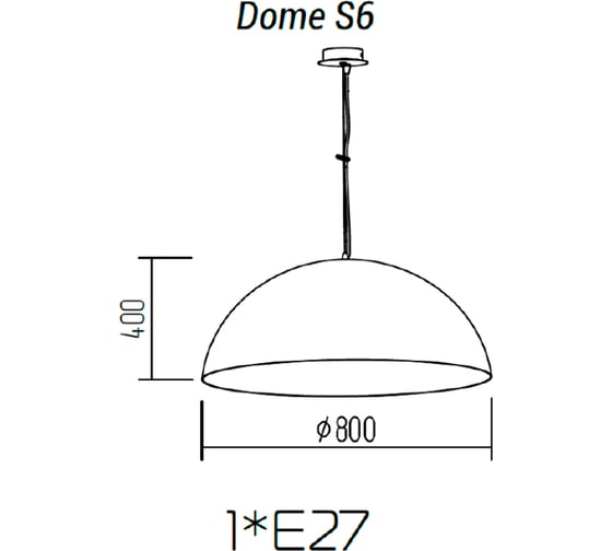 Подвесной светильник ТопДекор Dome S6 11