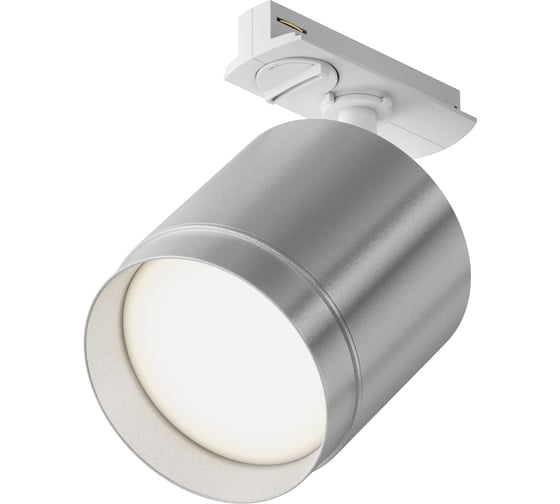 Трековый светильник MAYTONI polar 1xgx53x15w белый и серебро алюминий и пластик TR088-1-GX53-S