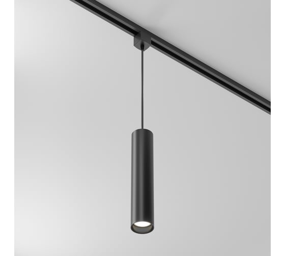 Трековый подвесной светильник MAYTONI focus 1xgu10x10w черный алюминий TR025-1-GU10-B