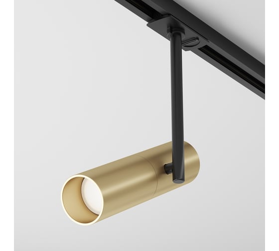 Трековый светильник MAYTONI elti 1xgu10x50w черный с золотом алюминий TR005-1-GU10-BG