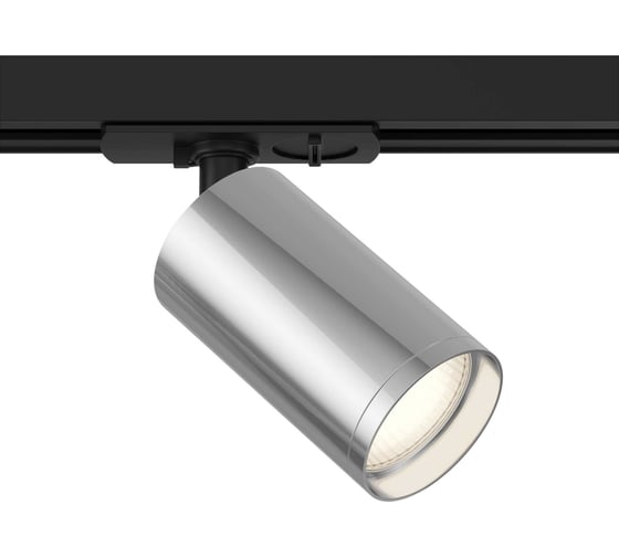 Трековый светильник MAYTONI focus s 1xgu10x10w черный и серебро алюминий TR020-1-U-GU10-BS