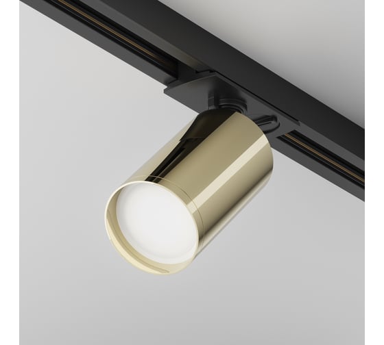 Трековый светильник MAYTONI focus s 1xgu10x10w черный с золотом алюминий TR020-1-U-GU10-BG
