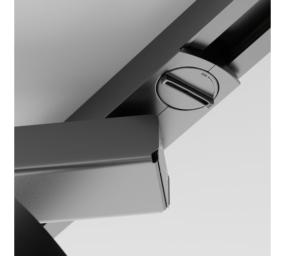 Трековый светильник MAYTONI rim 12w led черный металл, алюминий, пластик TR044-1-12W3K-B