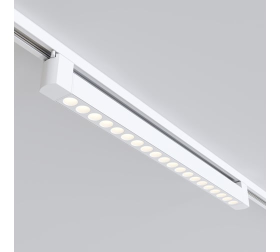 Трековый светильник MAYTONI points rot 20w led белый алюминий и пластик TR010-1-20W3K-M-W
