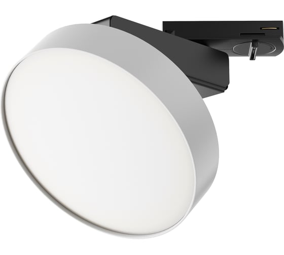 Трековый светильник MAYTONI zon 12w led черно-белый металл, алюминий, пластик TR043-1-12W4K-W