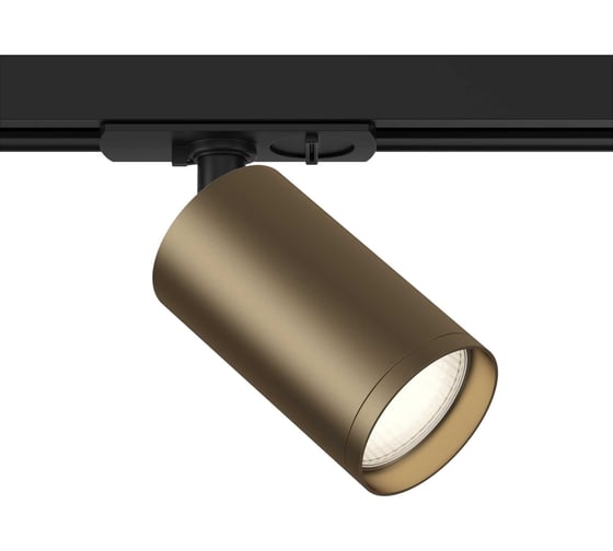 Трековый светильник MAYTONI focus s 1xgu10x10w черный и бронза алюминий TR020-1-U-GU10-BBZ 1