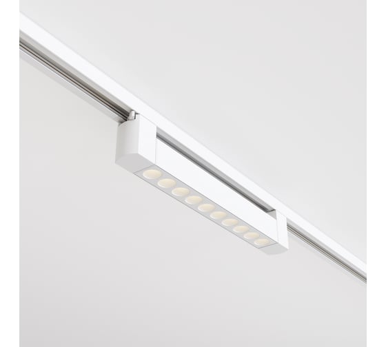 Трековый светильник MAYTONI points rot 10w led белый алюминий и пластик TR010-1-10W3K-M-W