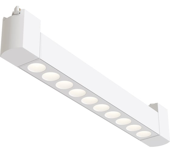 Трековый светильник MAYTONI points rot 10w led белый алюминий и пластик TR010-1-10W4K-M-W