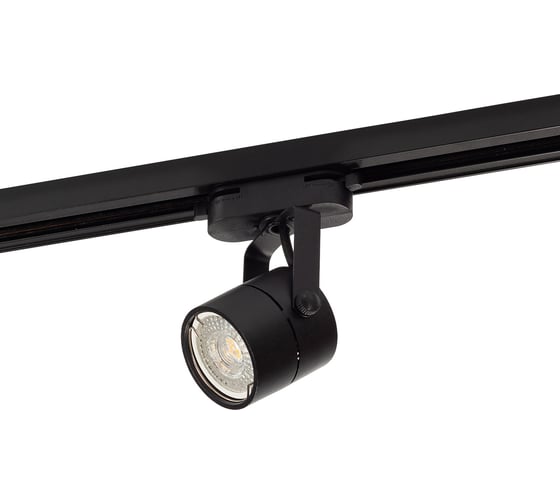 Трековый светильник DENKIRS DK6005-BK IP20, 50 Вт, GU10, черный, алюминий 542466