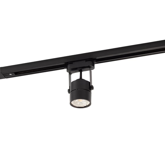 Трековый светильник DENKIRS DK6005-BK IP20, 50 Вт, GU10, черный, алюминий 542466