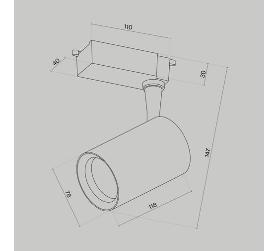 Трековый светильник MAYTONI vuoro 10w led белый алюминий TR003-1-10W4K-M-W