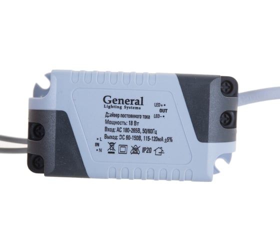 Светодиодный встраиваемый светильник General Lighting Systems квадрат 18W 223*223 413800