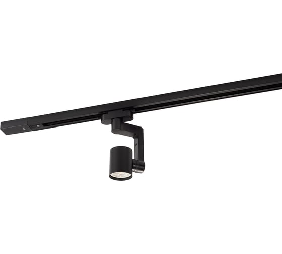 Трековый светильник DENKIRS DK6006-BK IP 20, 50 Вт, GU10, черный, алюминий 542468