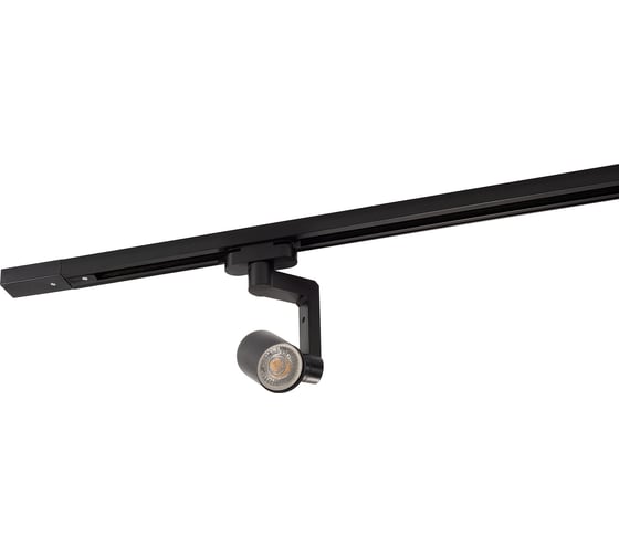 Трековый светильник DENKIRS DK6006-BK IP 20, 50 Вт, GU10, черный, алюминий 542468