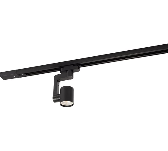 Трековый светильник DENKIRS DK6006-BK IP 20, 50 Вт, GU10, черный, алюминий 542468