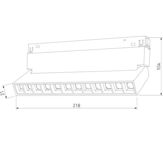 Умный трековый светильник Elektrostandard 12w, 2700-6500k, dim hl02, черный 85195/01 slim magnetic a066587