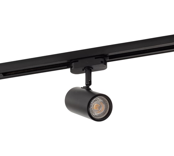 Трековый светильник DENKIRS DK6002-BK IP 20, 50 Вт, GU10, черный, алюминий 542460