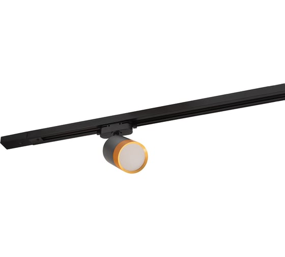 Трековый светильник DENKIRS DK6405-BG IP 20, 7 Вт, LED 3000, черный, алюминий 566883