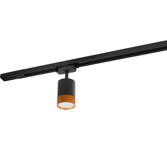 Трековый светильник DENKIRS DK6405-BG IP 20, 7 Вт, LED 3000, черный, алюминий 566883