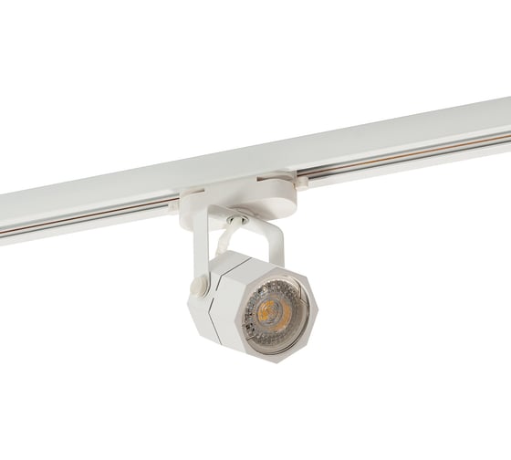 Трековый светильник DENKIRS DK6004-WH IP 20, 50 Вт, GU10, белый, алюминий 542463